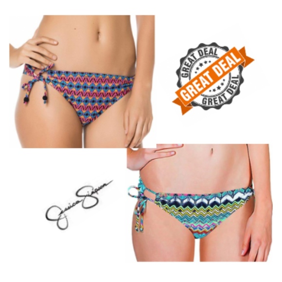 Bikini Womens Swim Bottoms Lot of 2 Jessica Simpson NEW - Picture 2 of 7